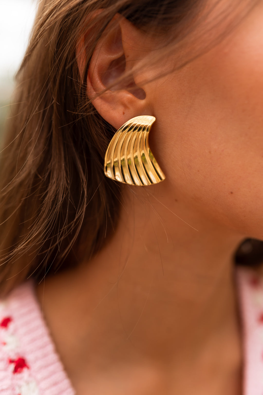 Ayron earrings - golden