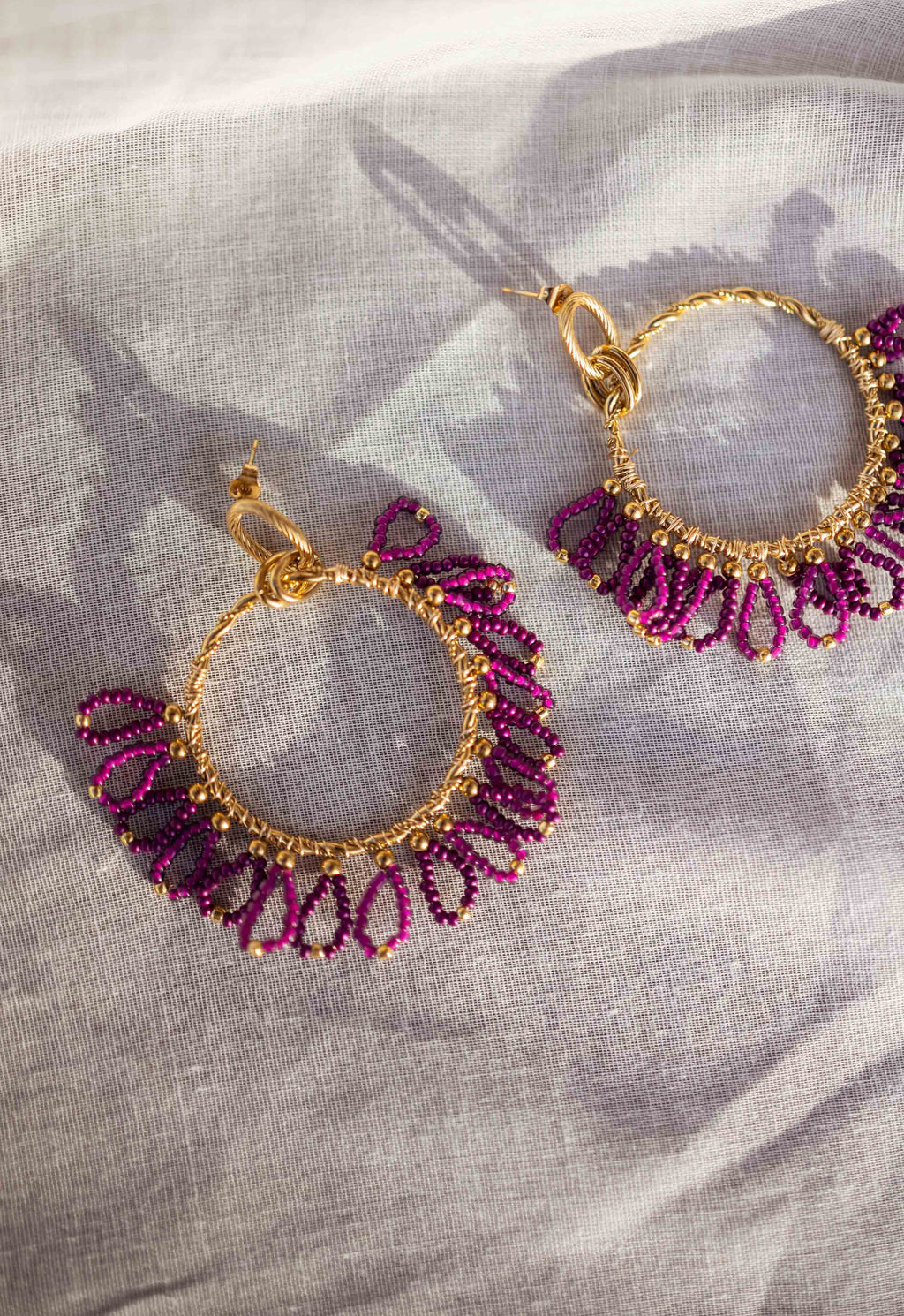 Brien earrings - Purple
