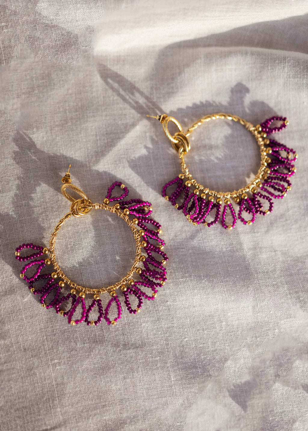 Brien earrings - Purple
