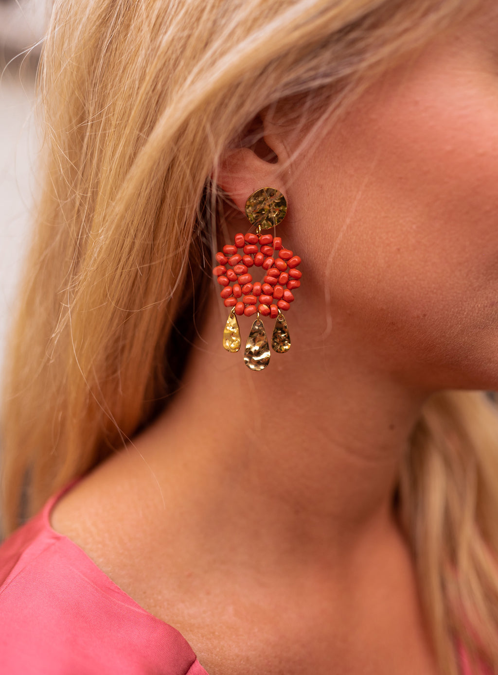 Nitra earrings - Terracotta
