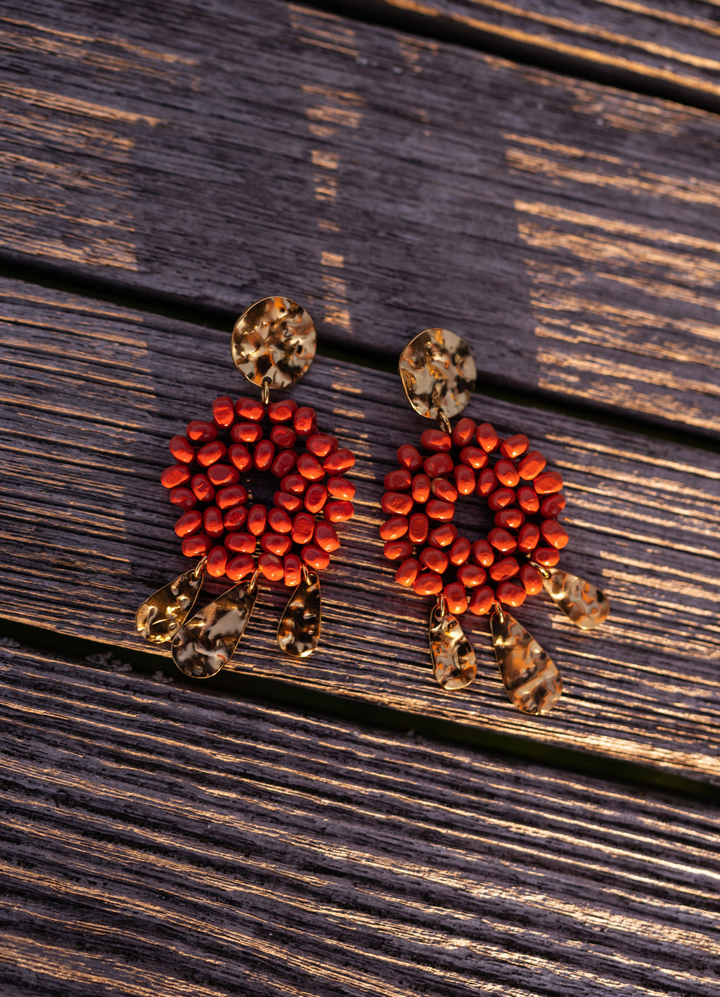 Nitra earrings - Terracotta