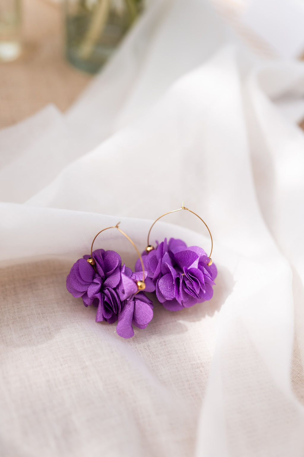 Tamara earrings - purple