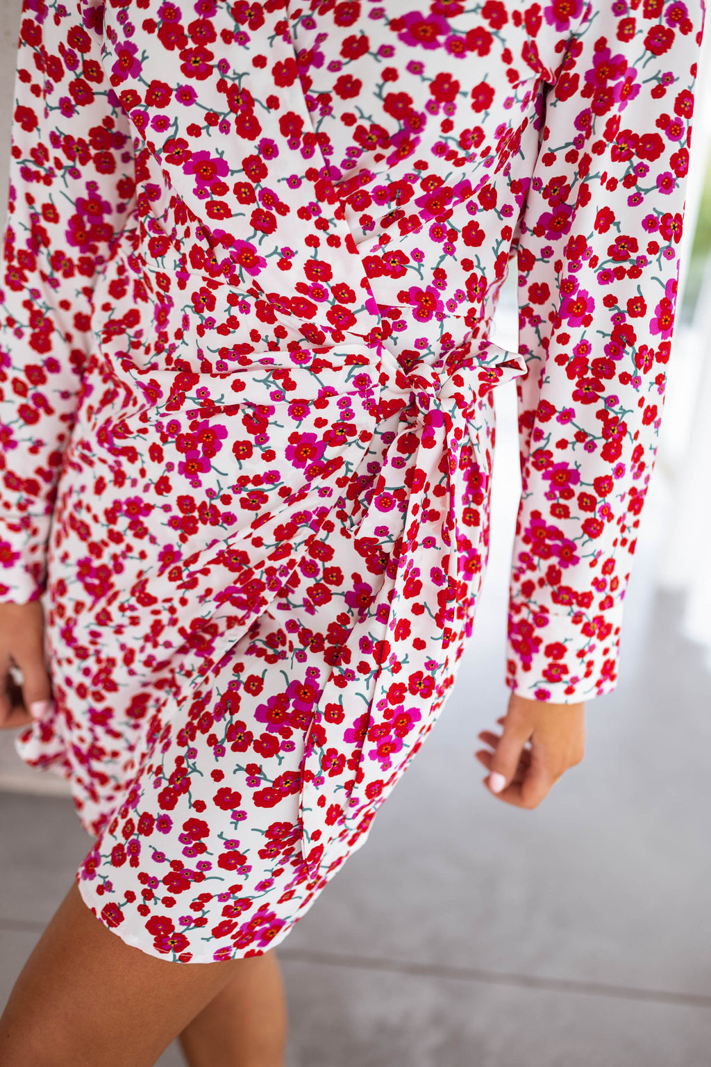 Dress Camilia - White with flowers