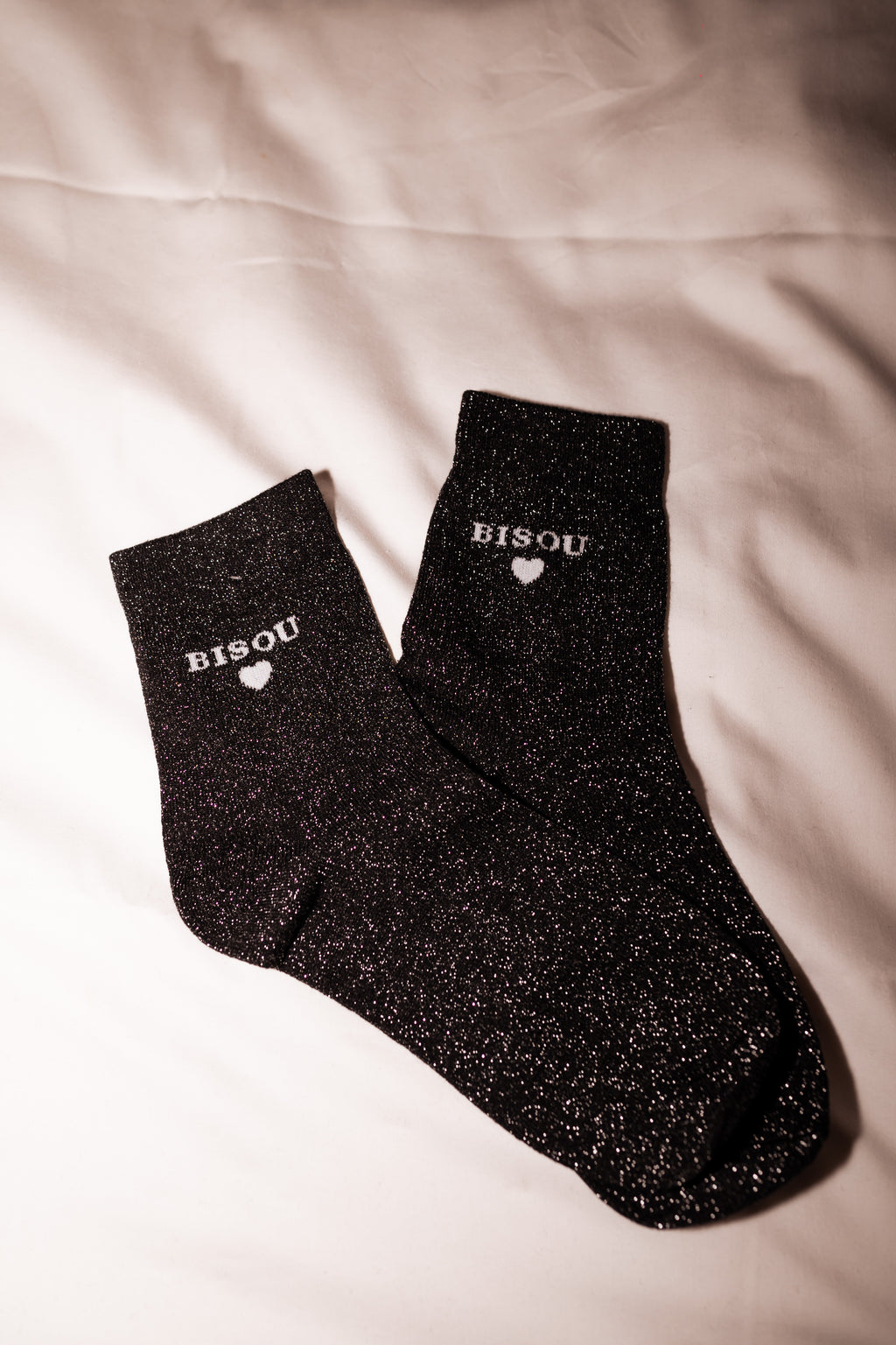 Bisou socks - bright black