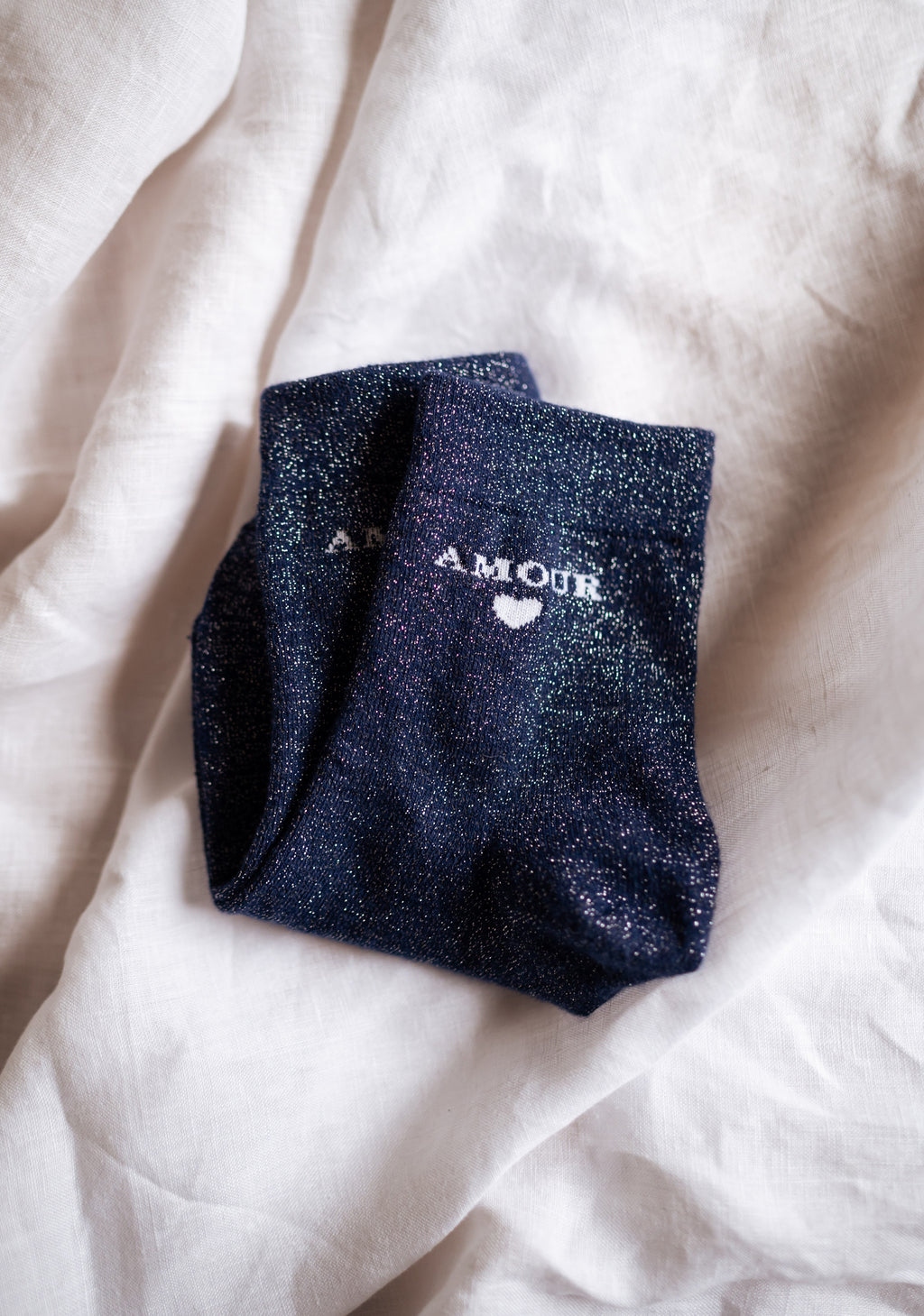 Shiny Amour socks - Blue
