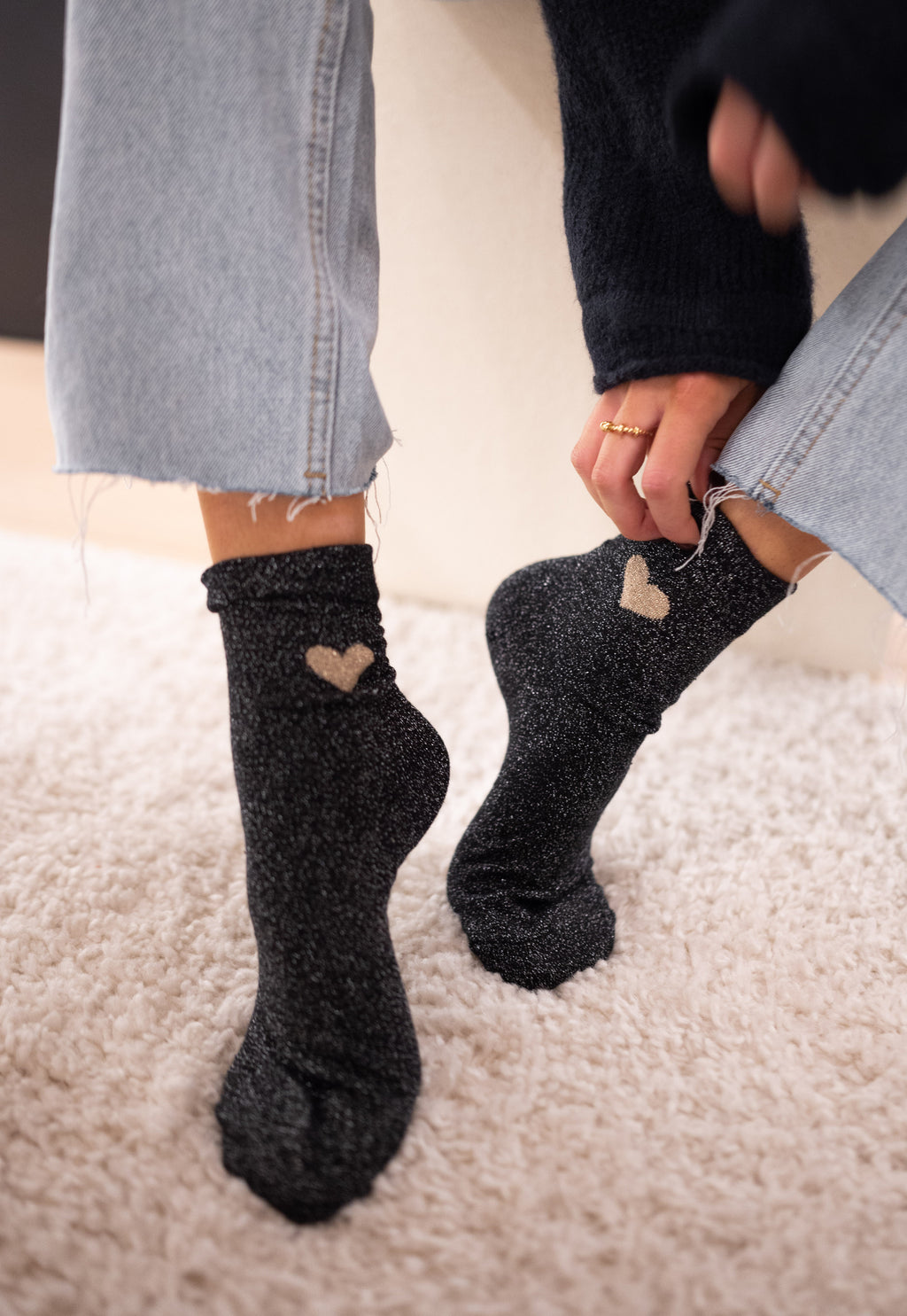 Chaussettes Heart - noires