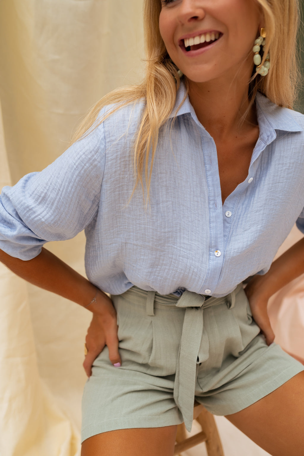 Chemise Dalo - bleue