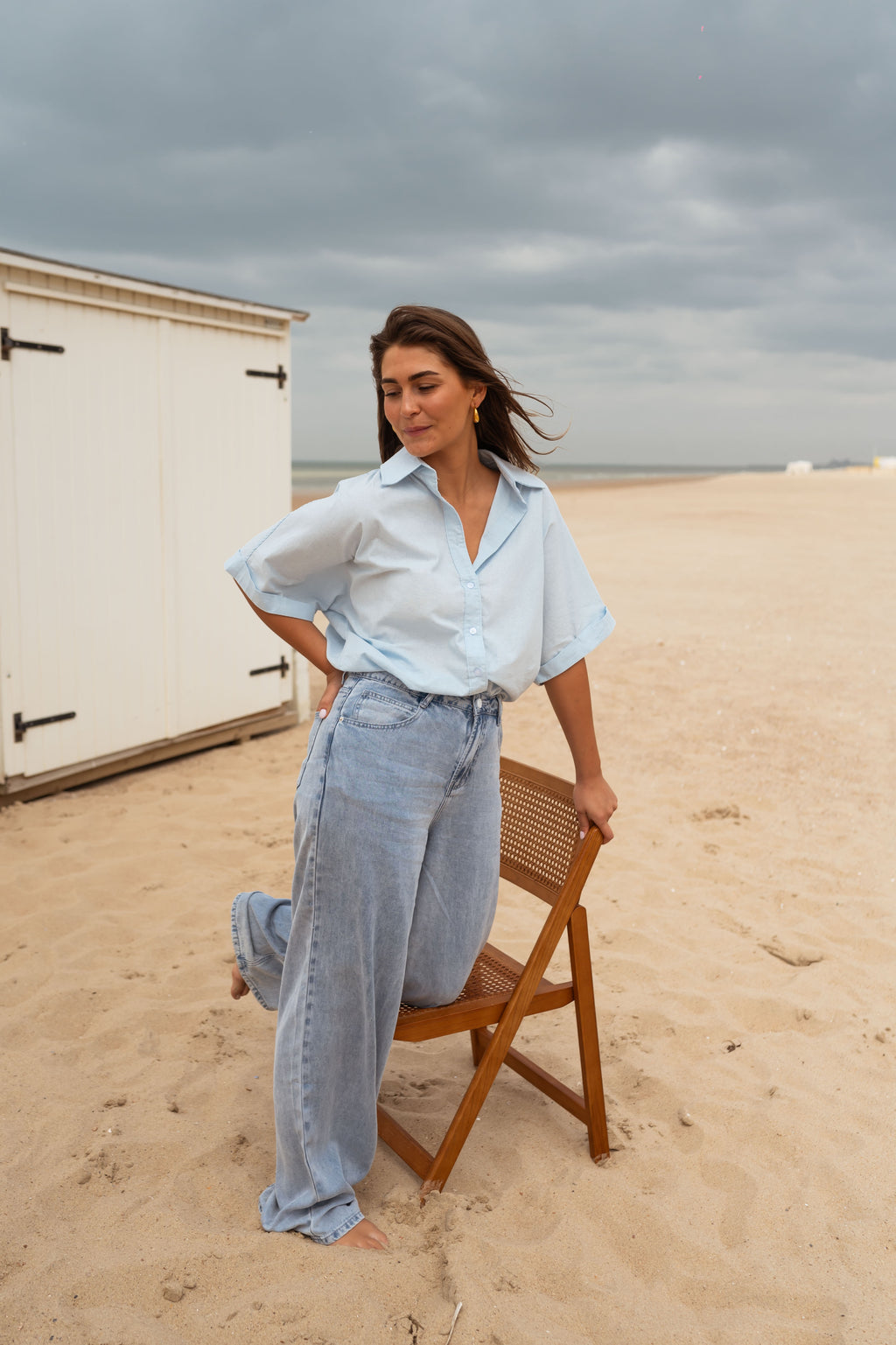 Chemise Nelya - bleue