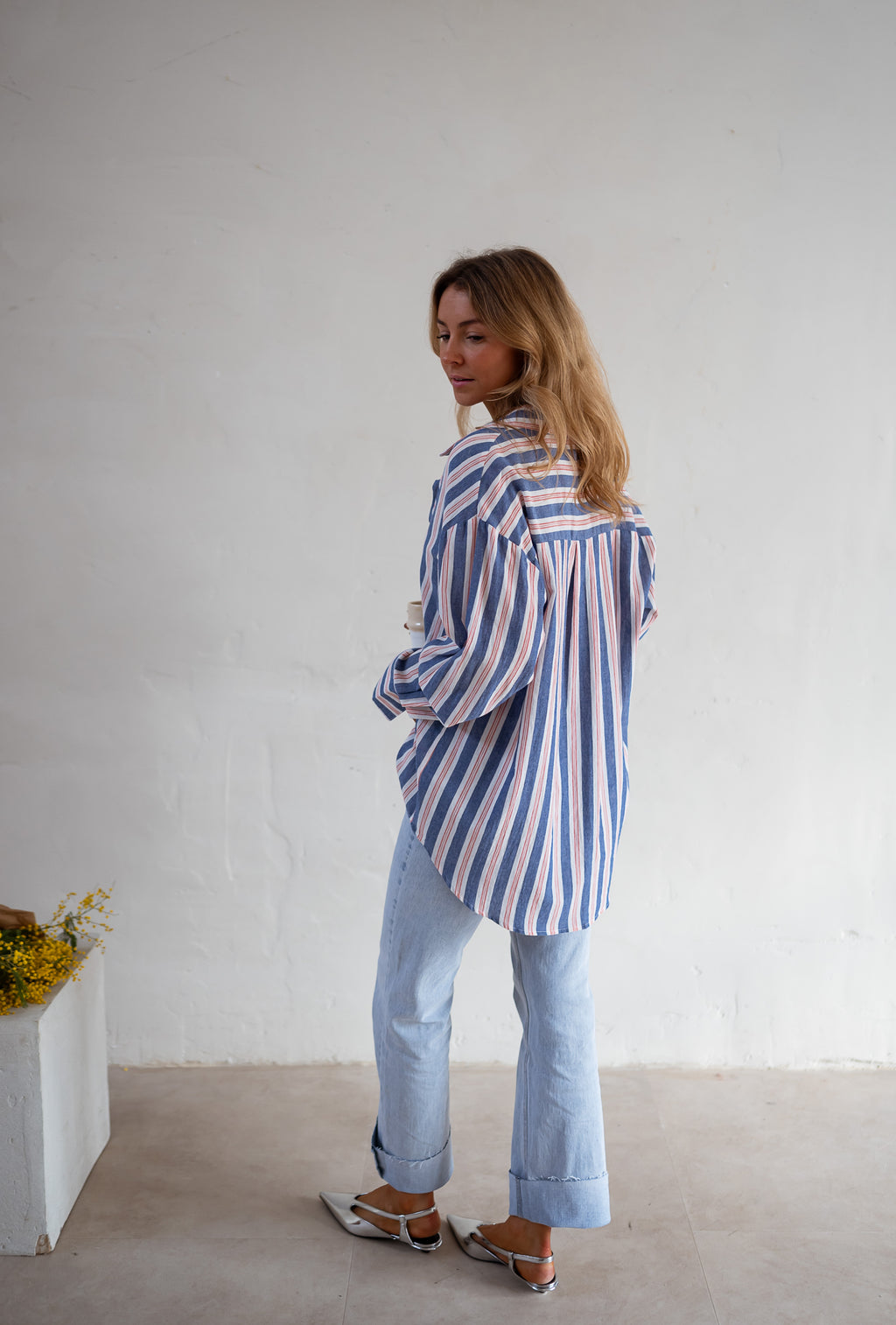 Sally shirt - with blue lines