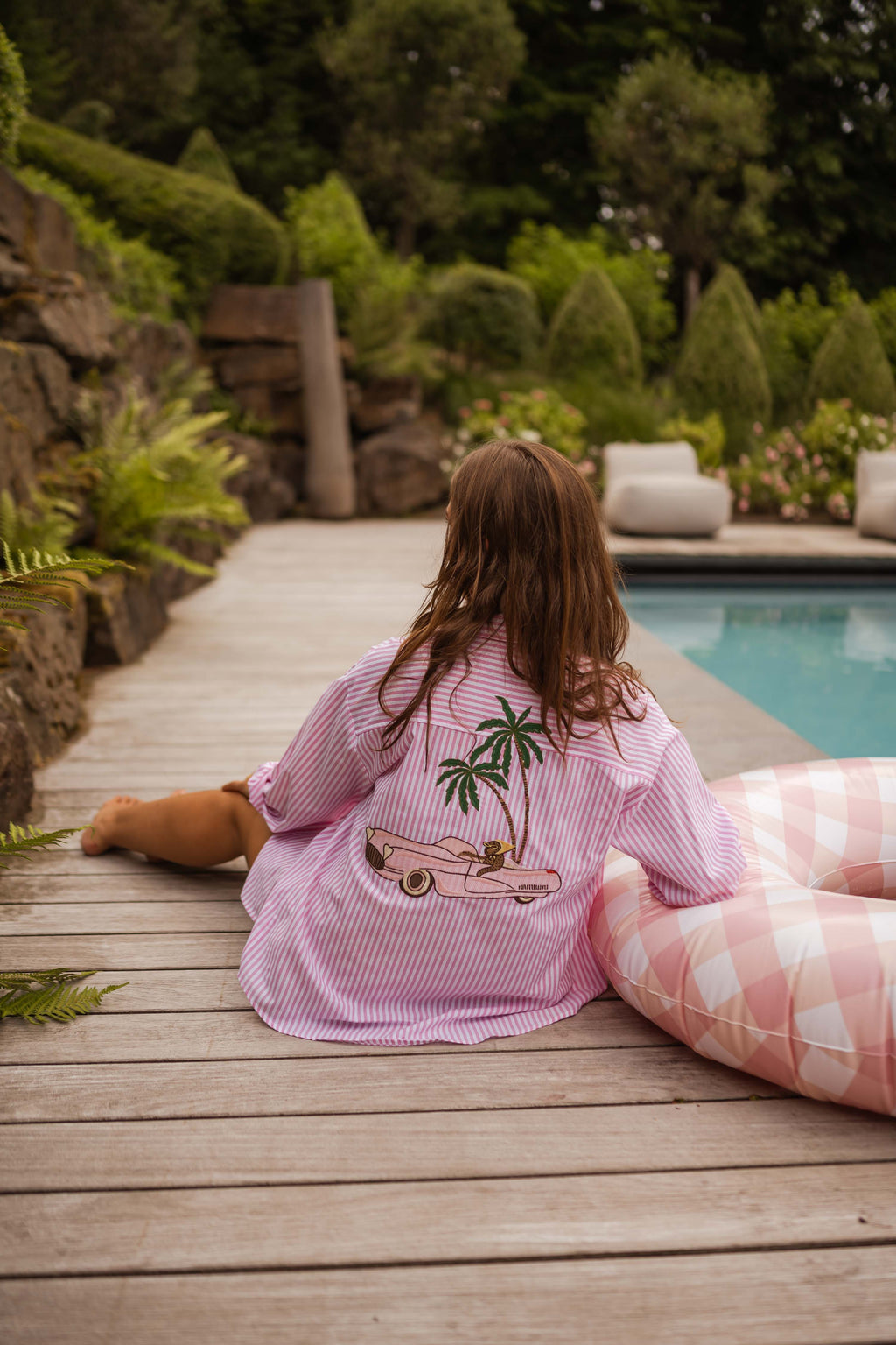 Chemise Umay - rose à lignes