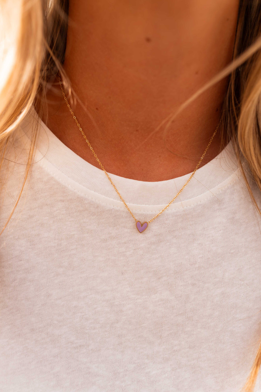 Blair necklace - purple