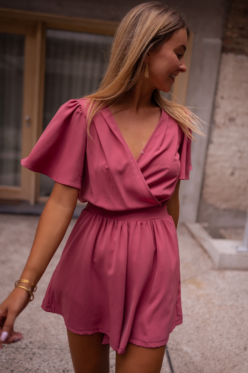 Combinaison Short Combishort Satin Femme ASOS LUXE Combishort