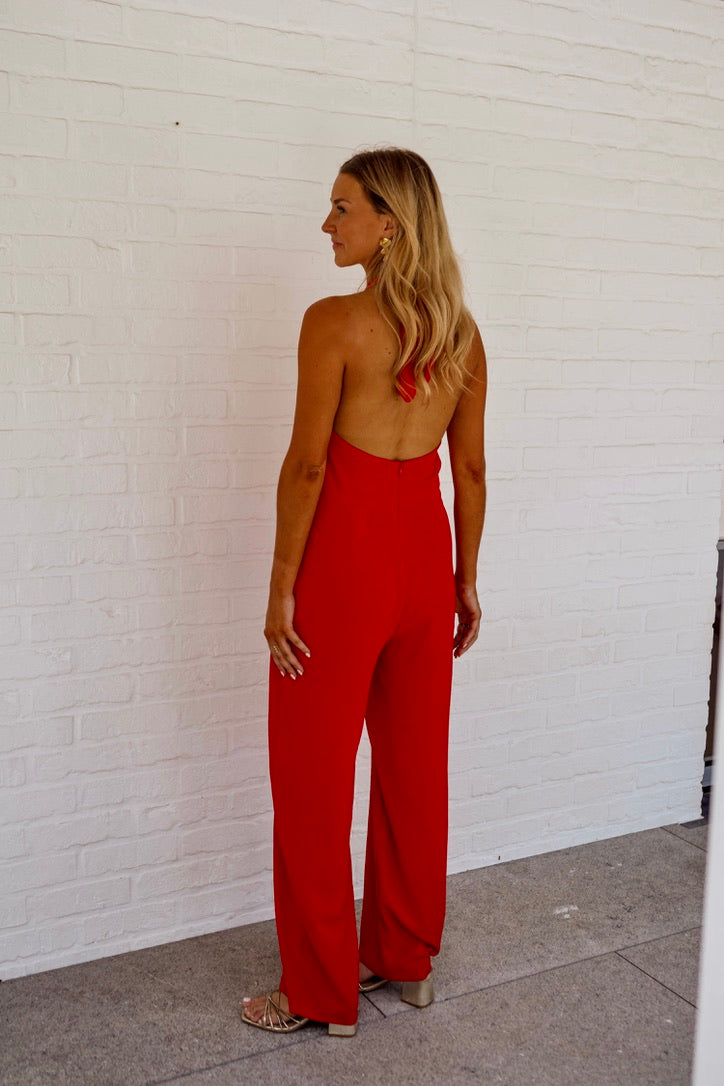 Mya jumpsuit – red