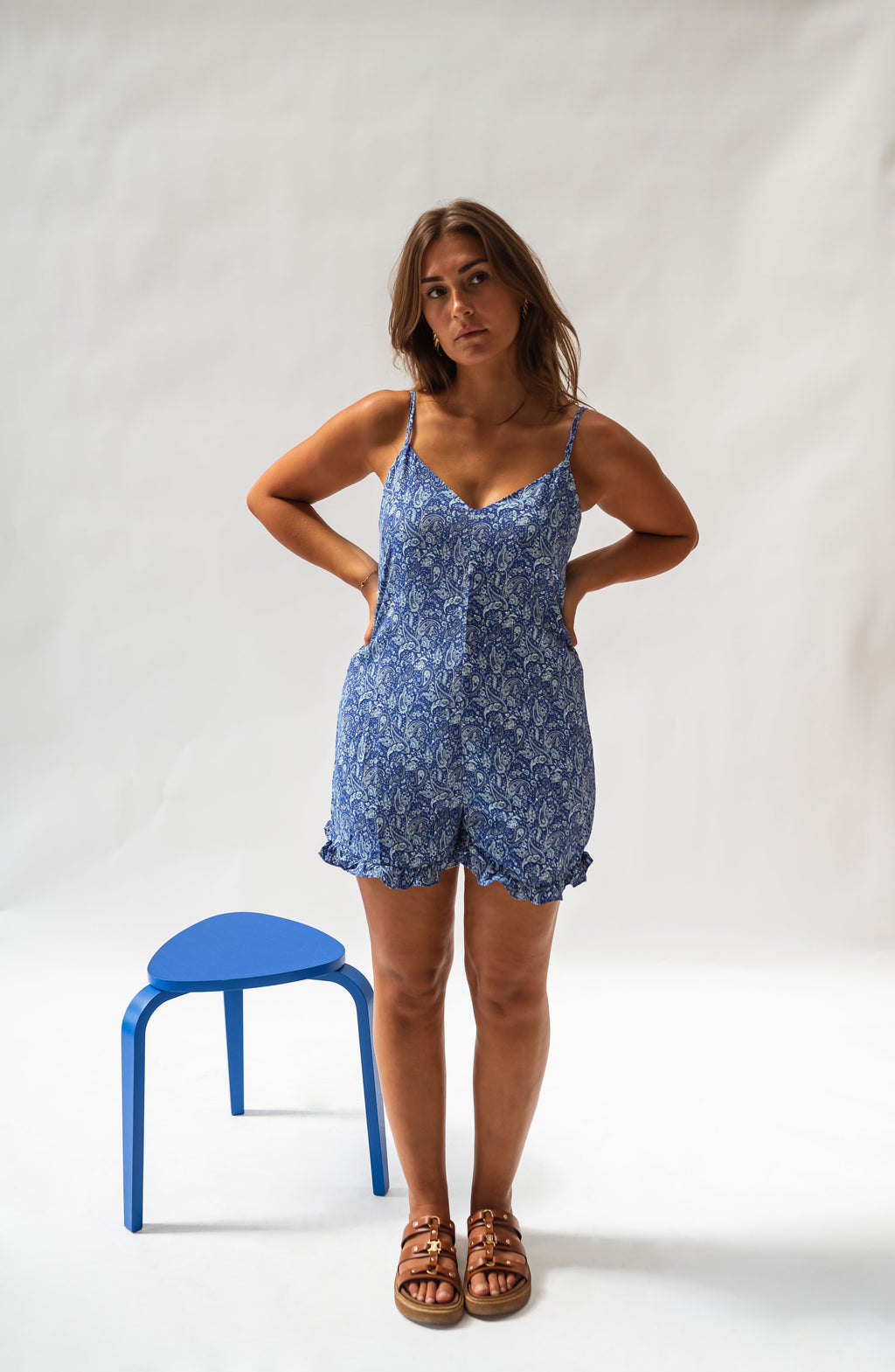 Combishort Molly - bleu