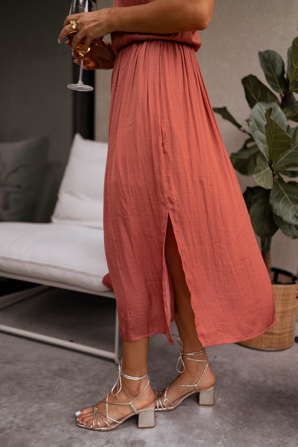 Dress Dalie - brick