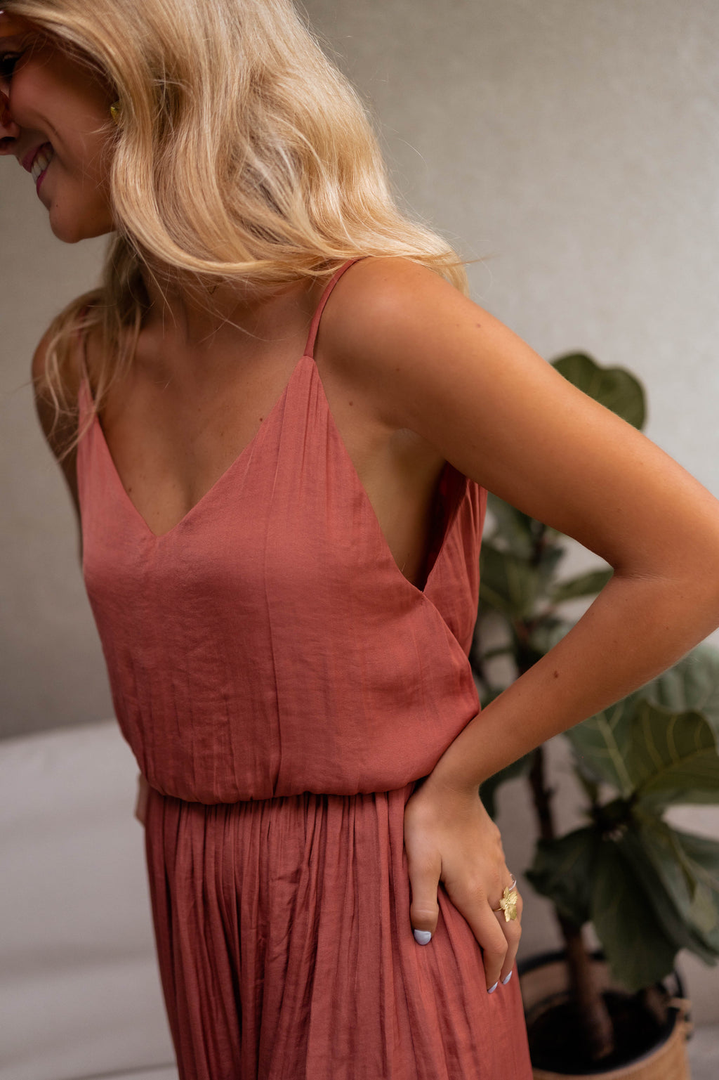 Dress Dalie - brick