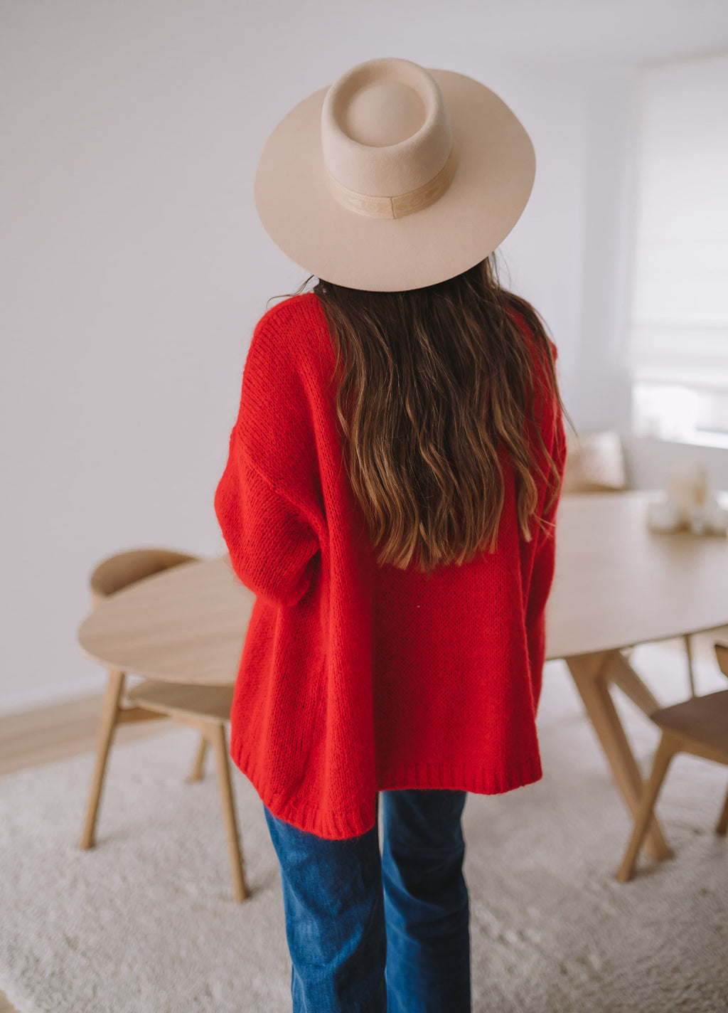 Cardigan Easy Clothes - red