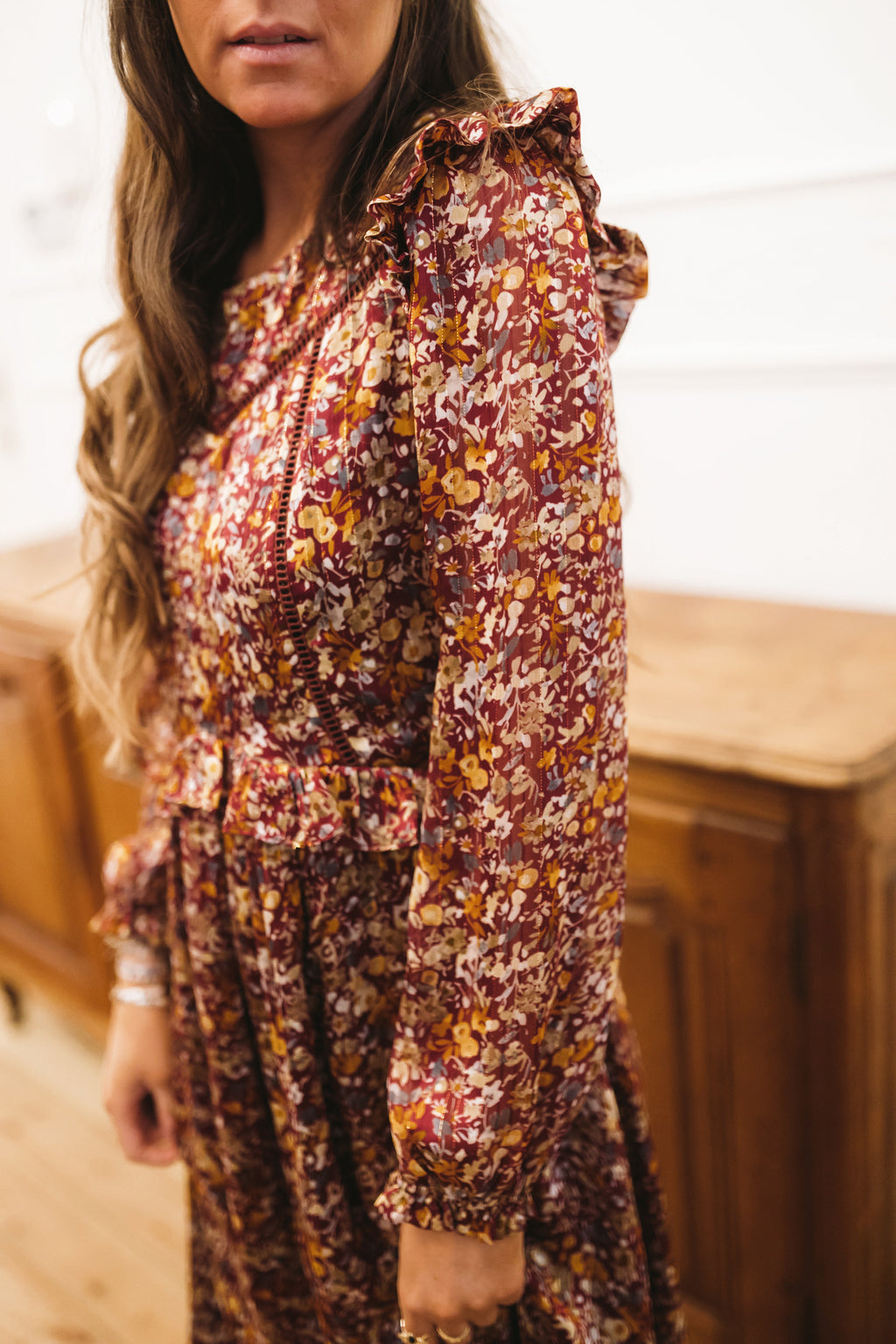 Dress Emilia CREATION - Burgundy