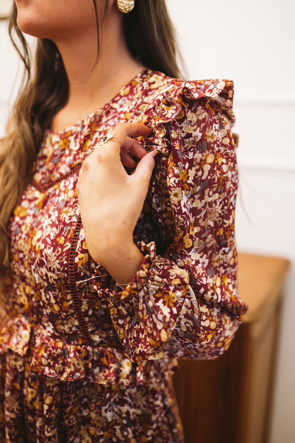 Dress Emilia CREATION - Burgundy