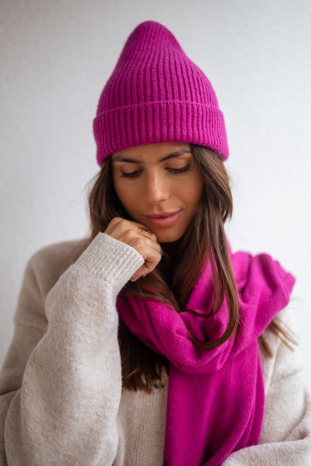 Beanie Fady - fuchsia