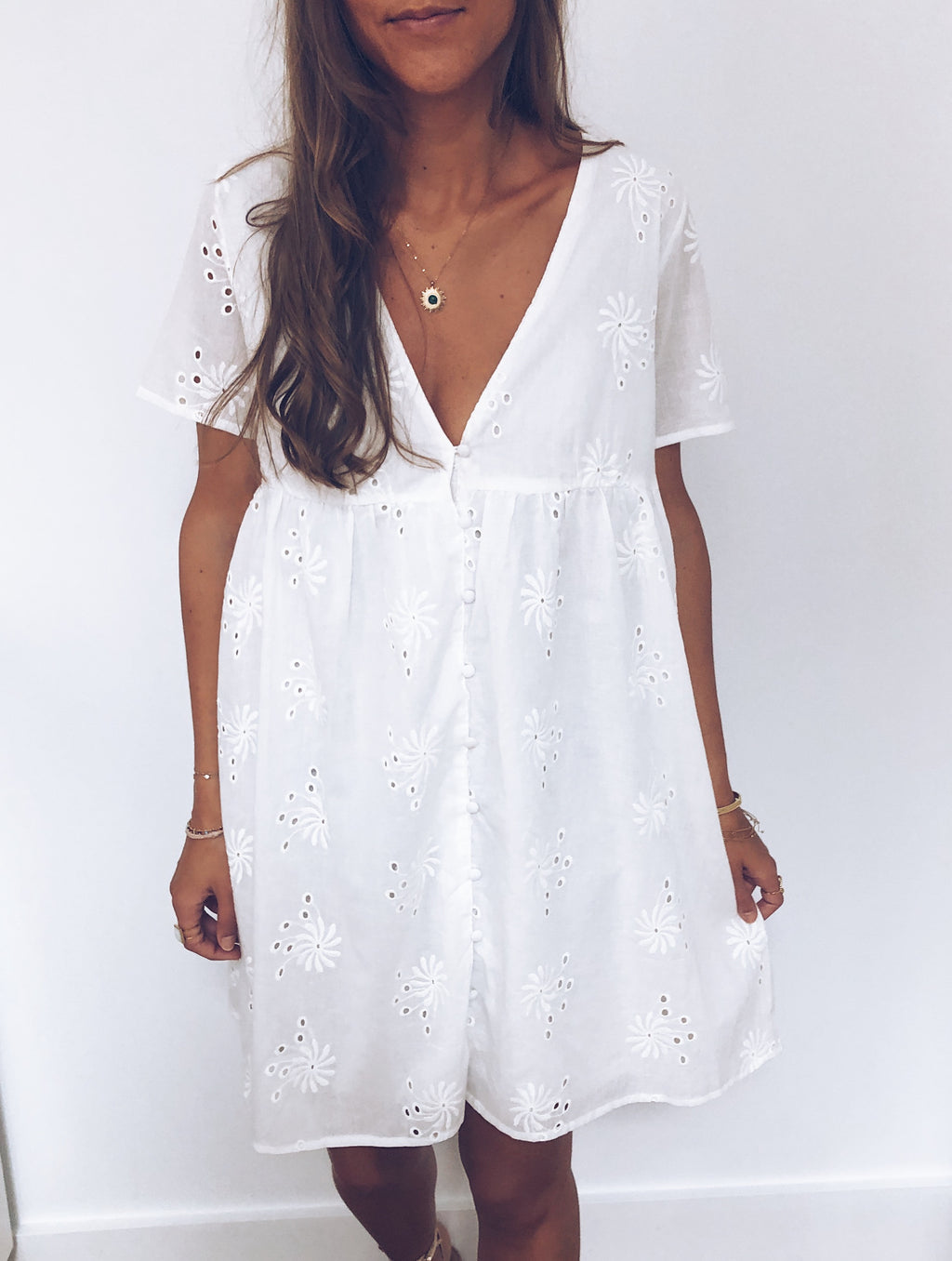 Dress Flora - white