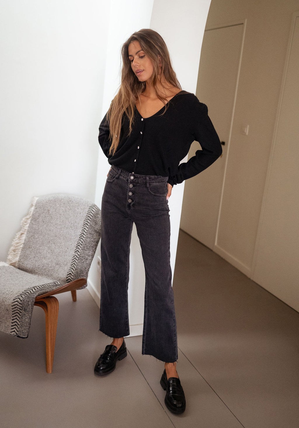 Jeans Frenchy - gris