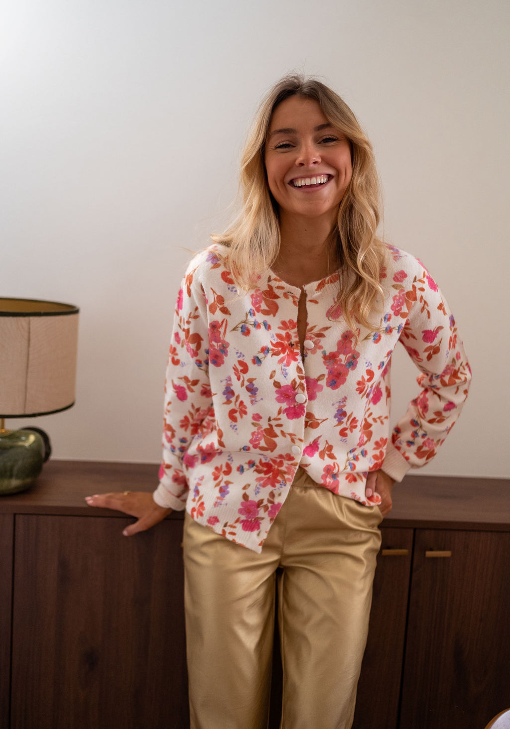 Cardigan Cassi - with flowers 
