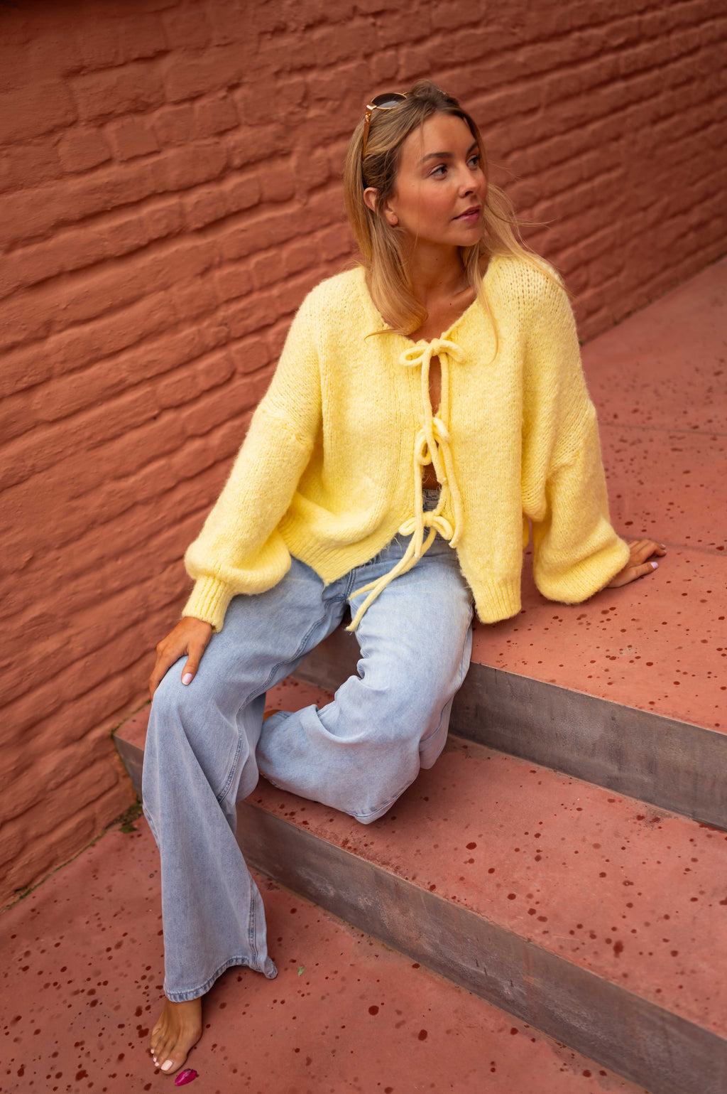 Janou cardigan - yellow