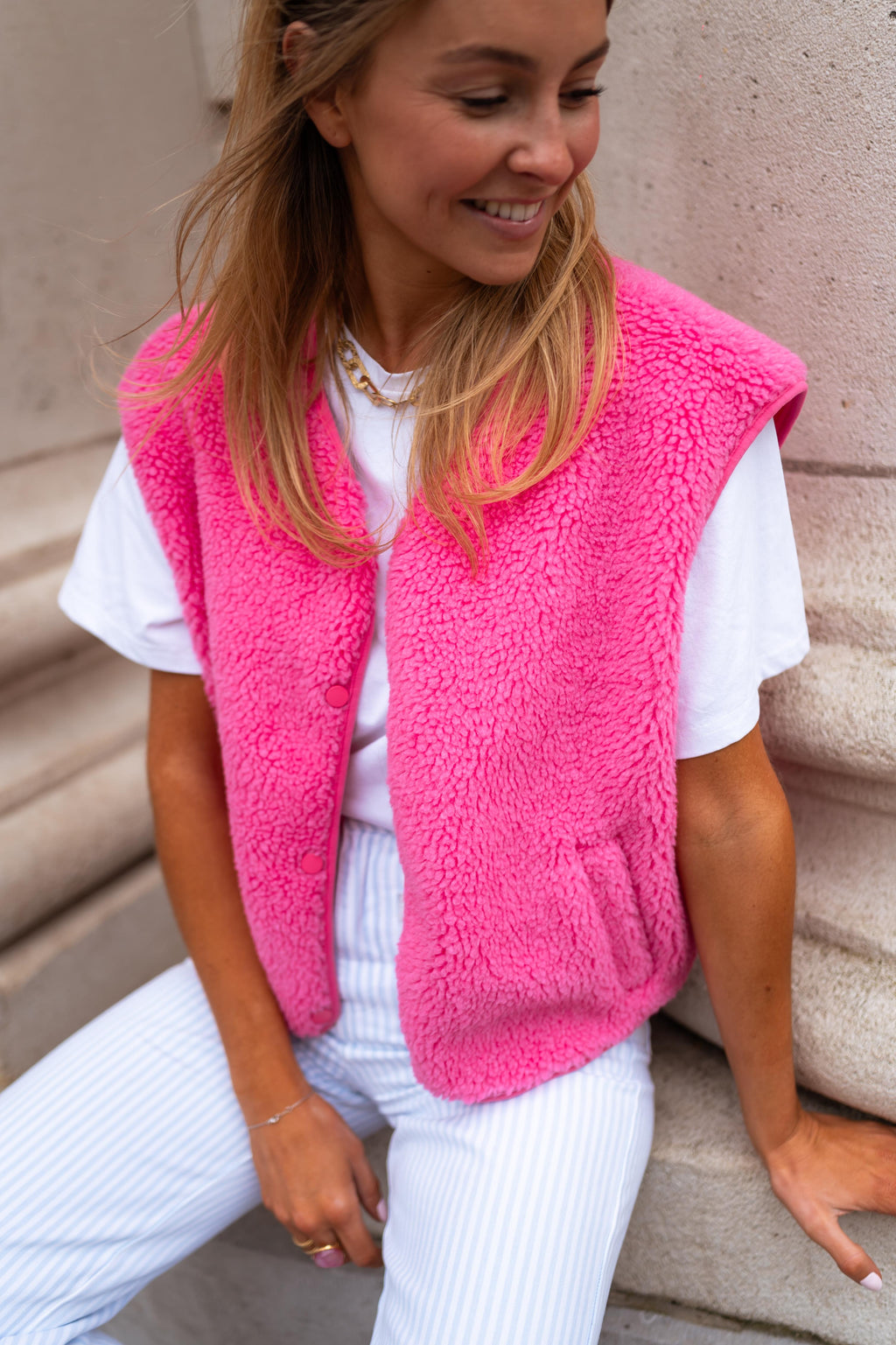 Gilet Tintoretto de la taille S, de couleur rose Gilet Tintoretto de la taille S, de couleur rose