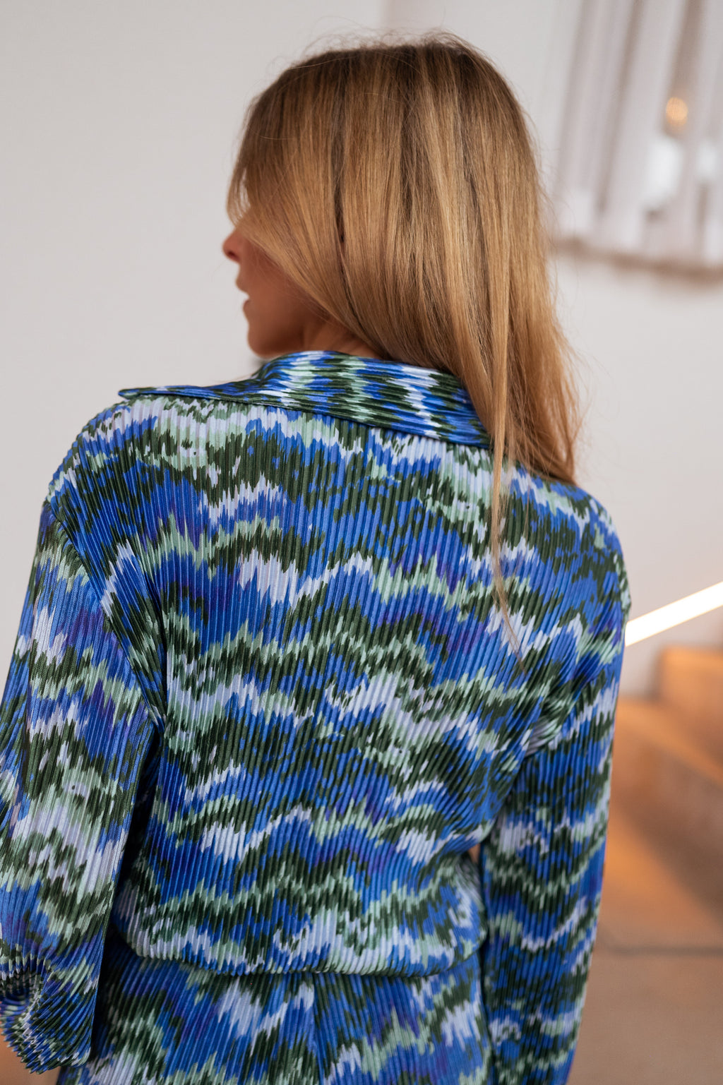 Blouse Gleda - verte et bleue