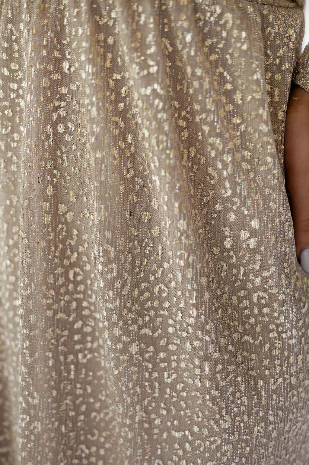 Robe Imane longue CREATION - dorée