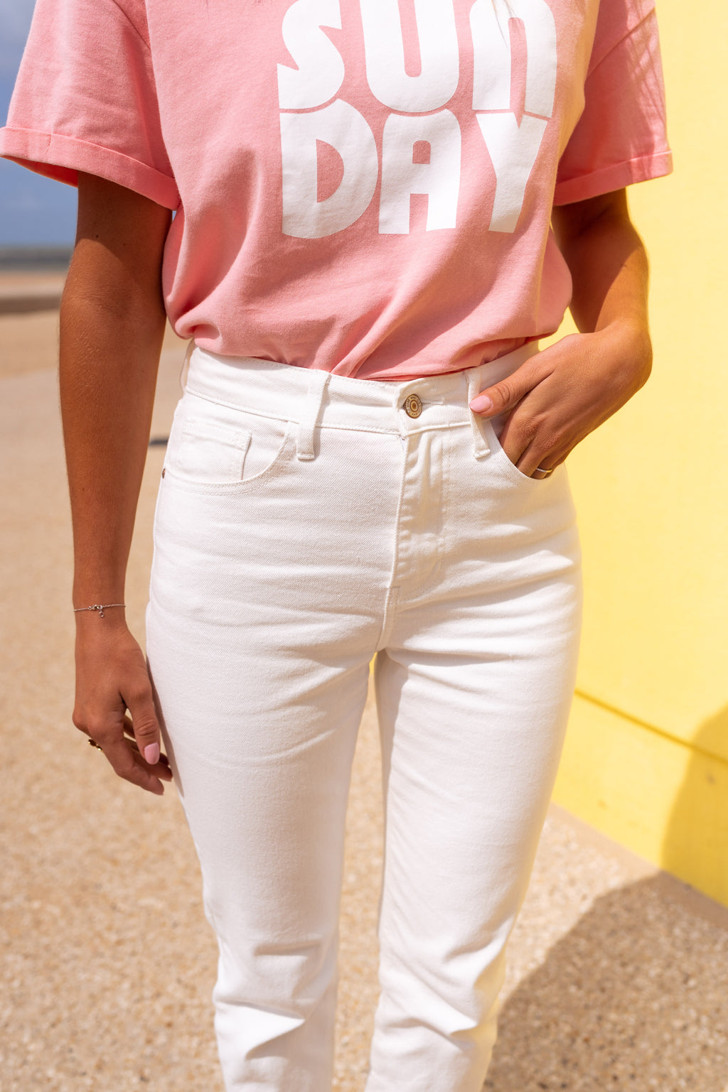 Baptiste jeans - white