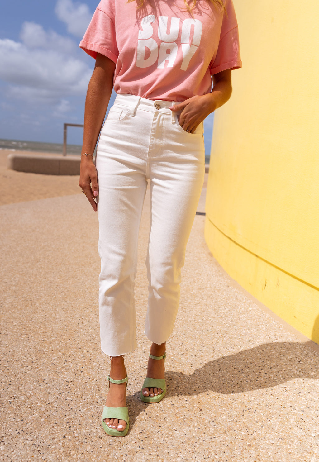 Baptiste jeans - white