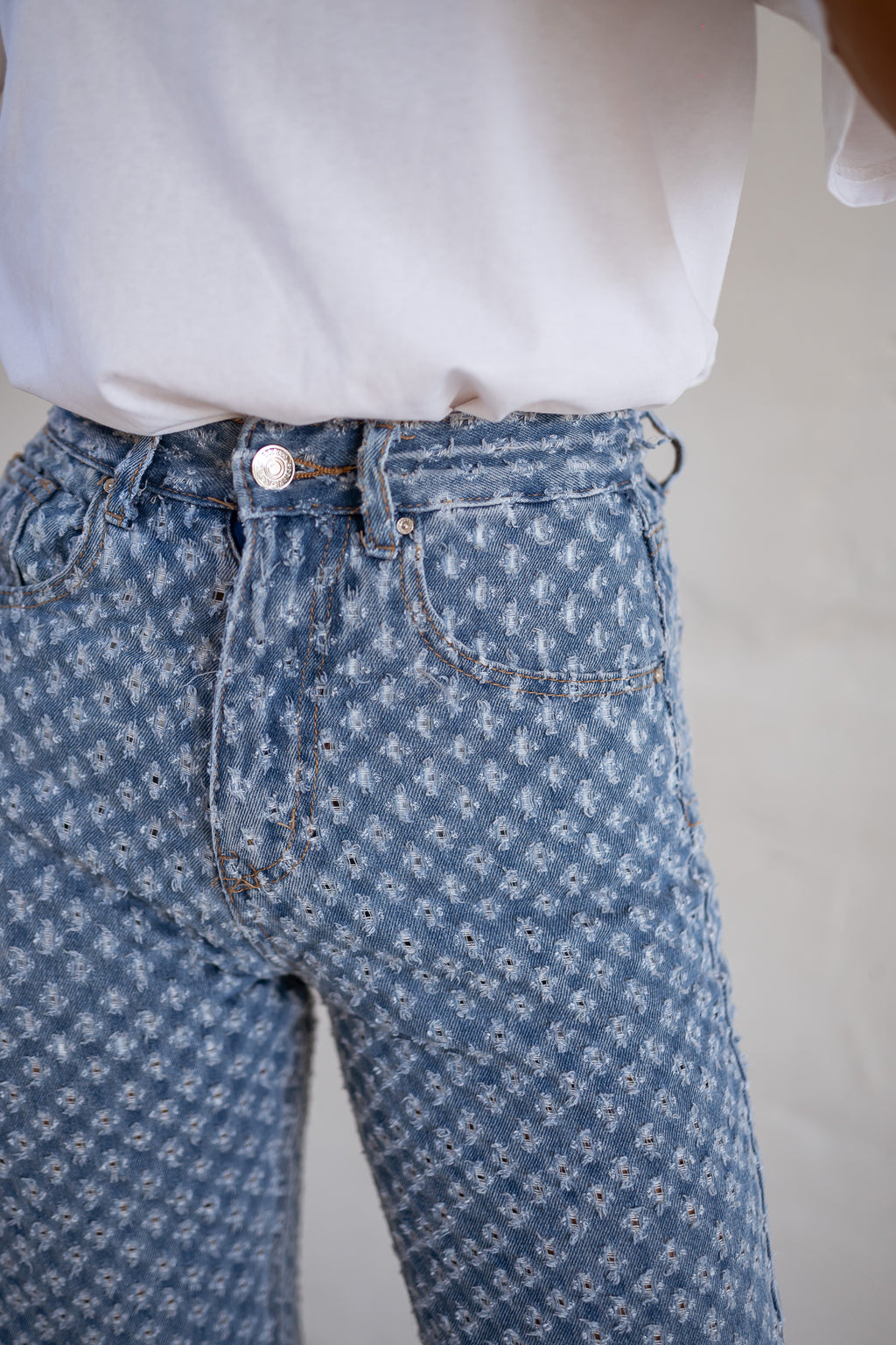 Jeans Donald - à motifs