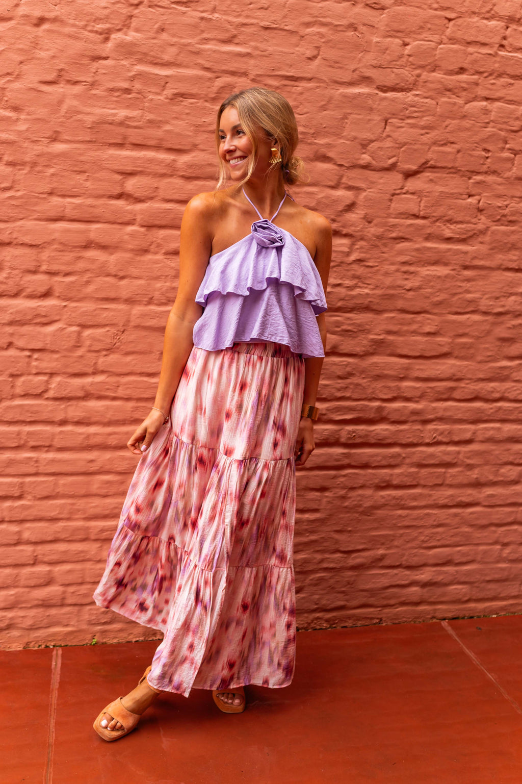 Esteban skirt - pink patterned