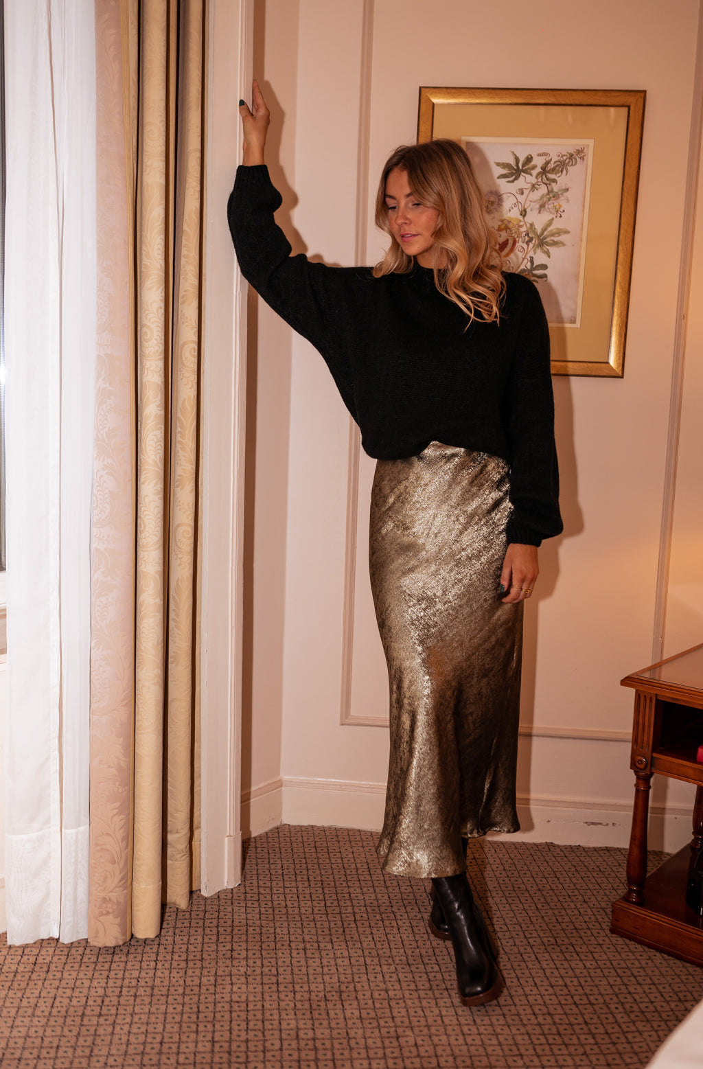 Maxa long skirt - Golden