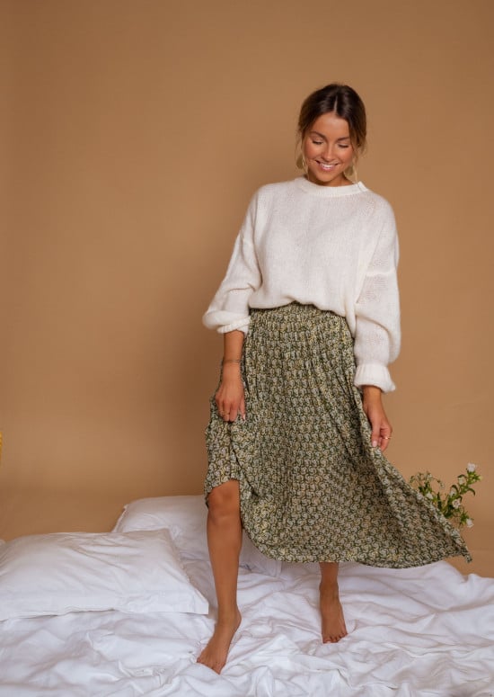 Moriane skirt - green patterned