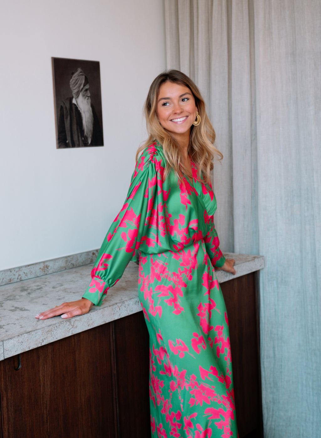 Robe Keeper - verte et rose