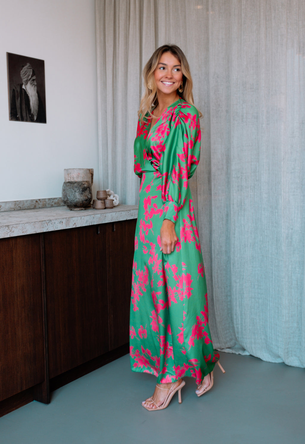 Robe Keeper - verte et rose