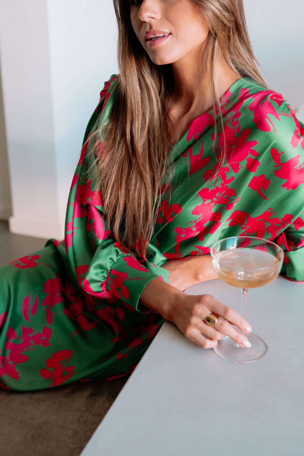 Robe Keeper - verte et rose