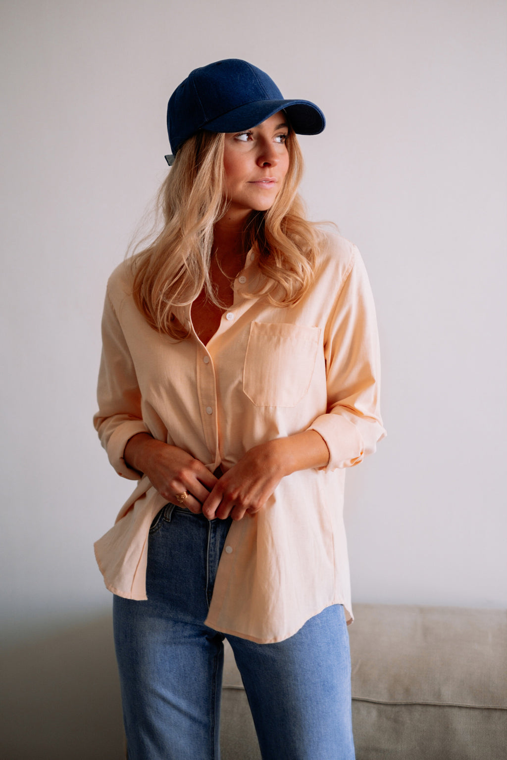 Chemise Kloé - pêche
