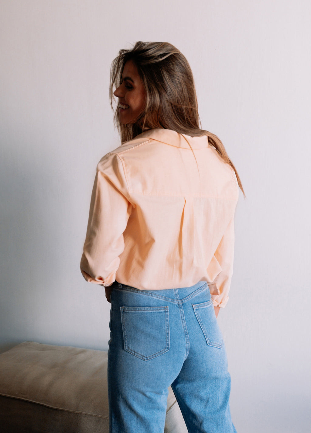 Chemise Kloé - pêche