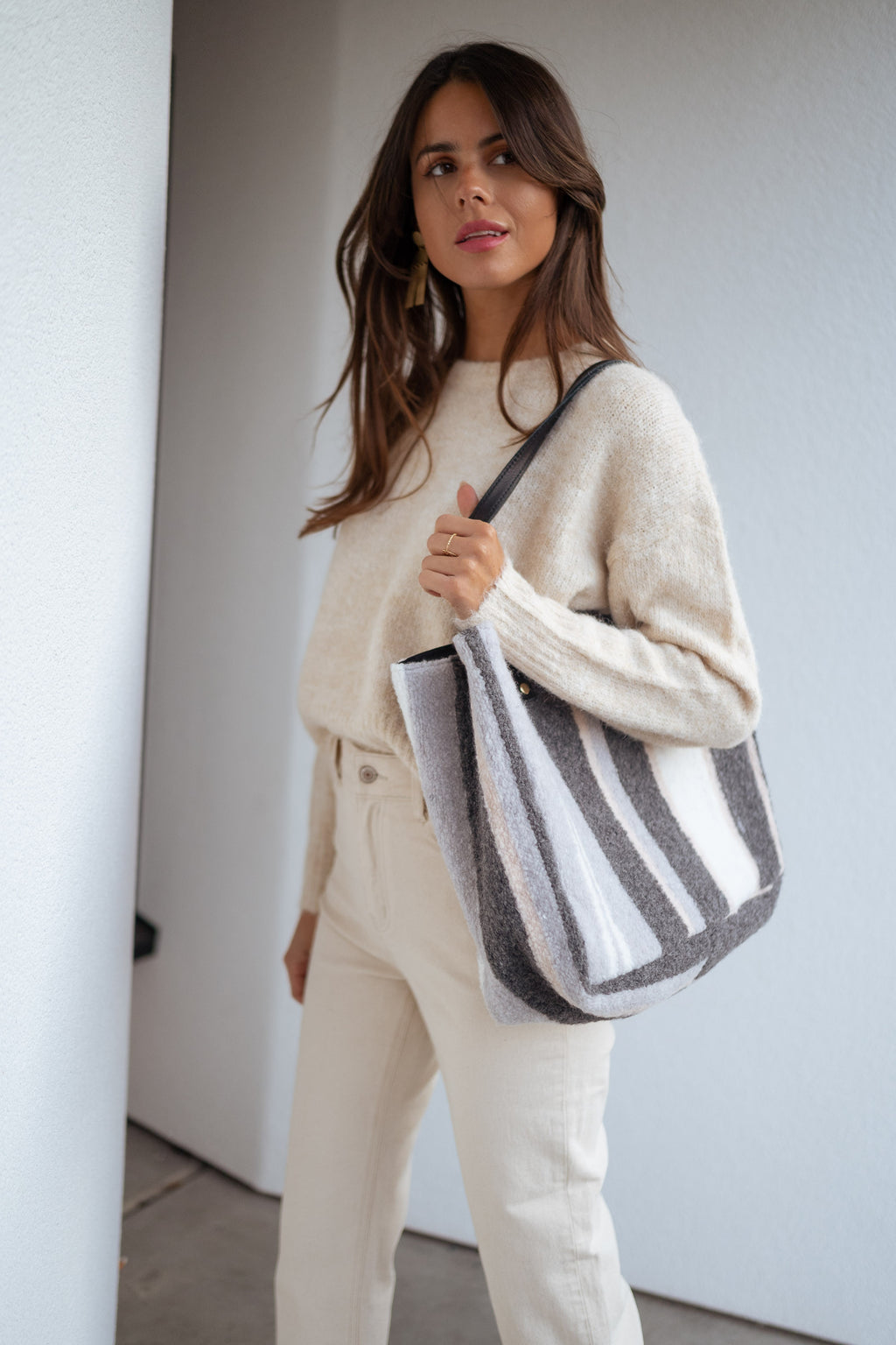 Leah bag - Grey Lined