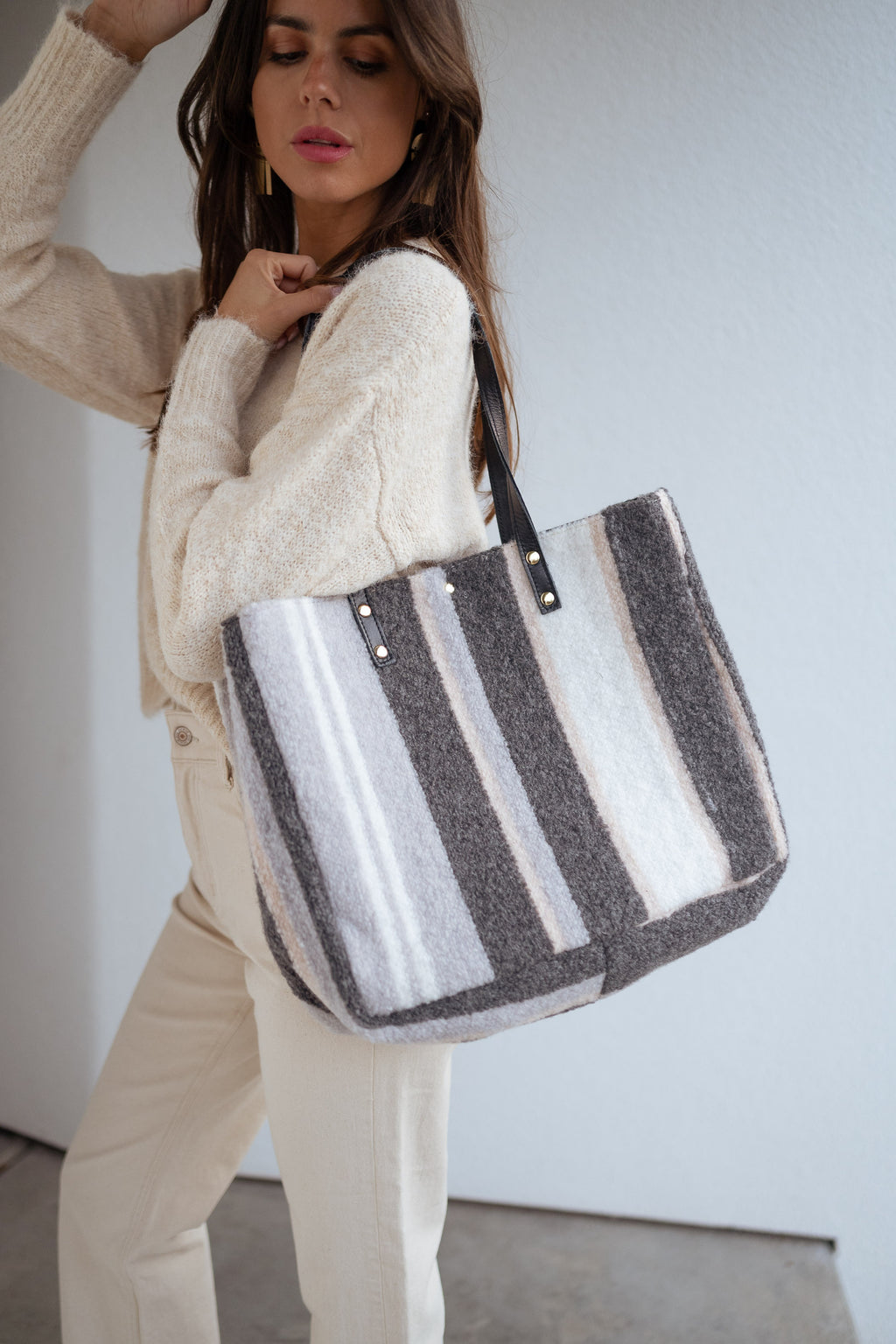 Leah bag - Grey Lined