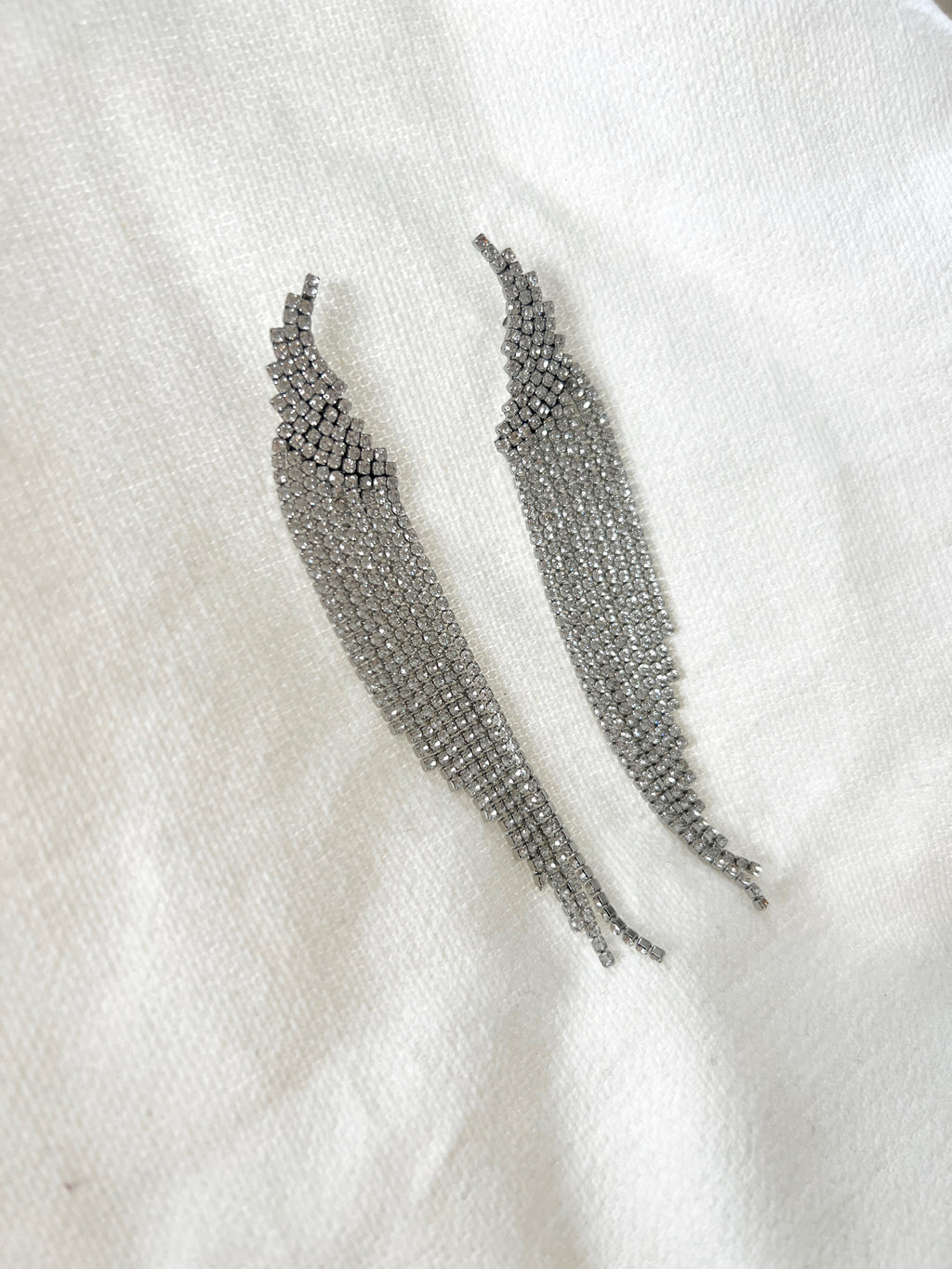 Earrings Malva - Silver and shiny