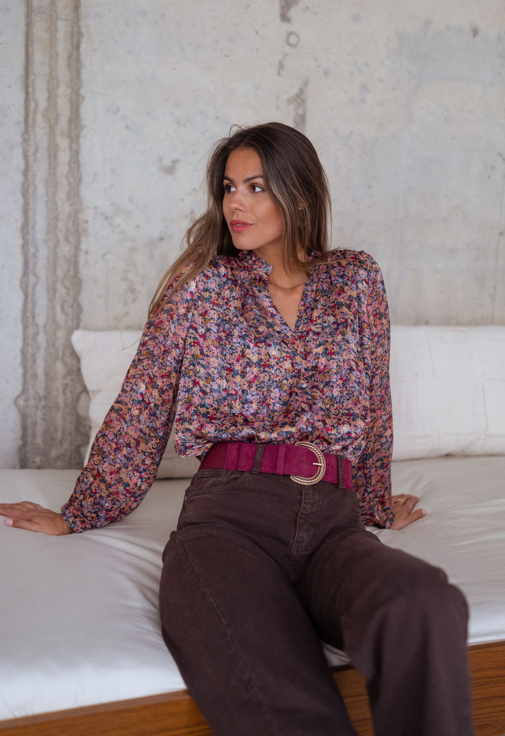 Belt Marick - Burgundy