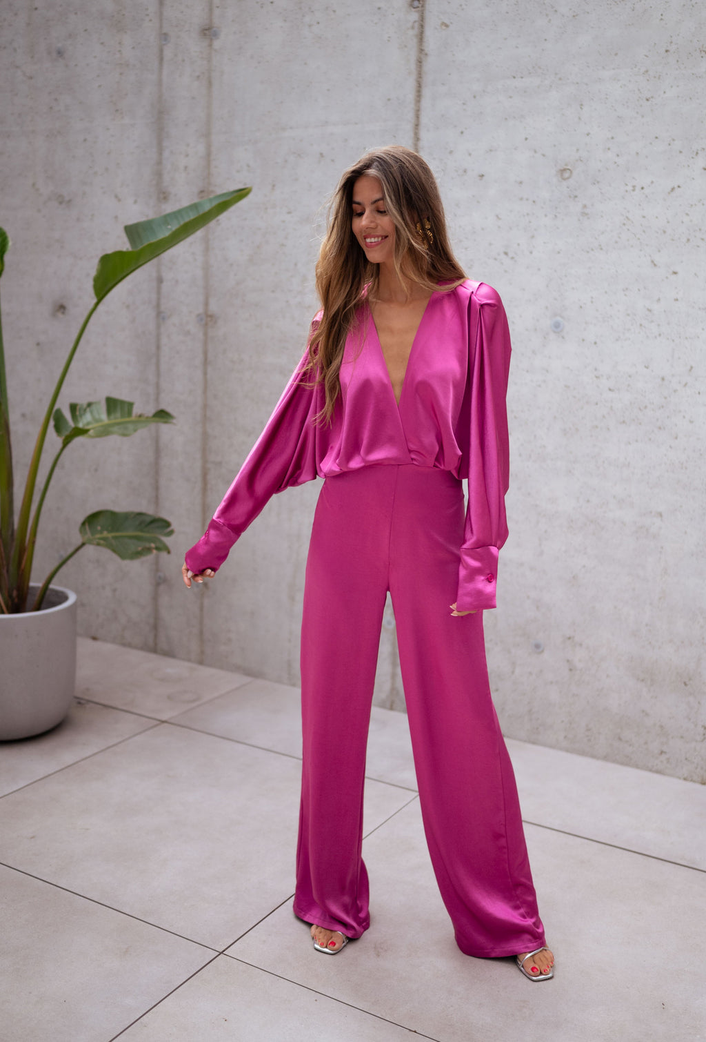 Jumpsuit Marylou - Raspberry 
