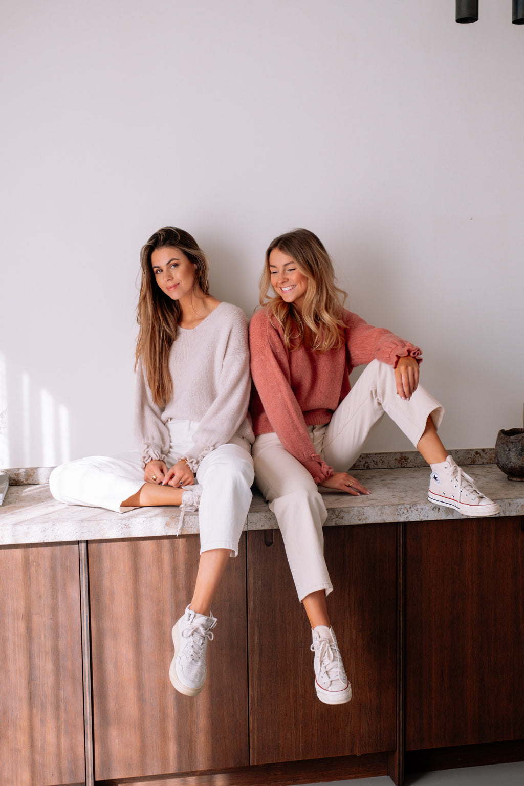Maze Sweater - old-rose