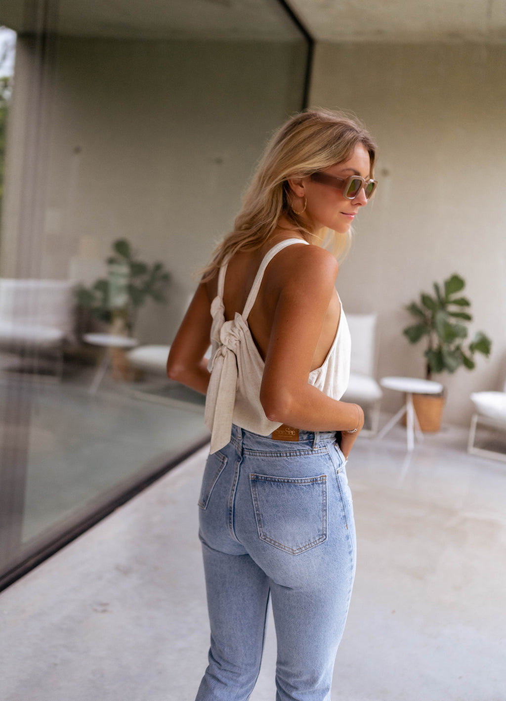 Top Miranda - beige Linen