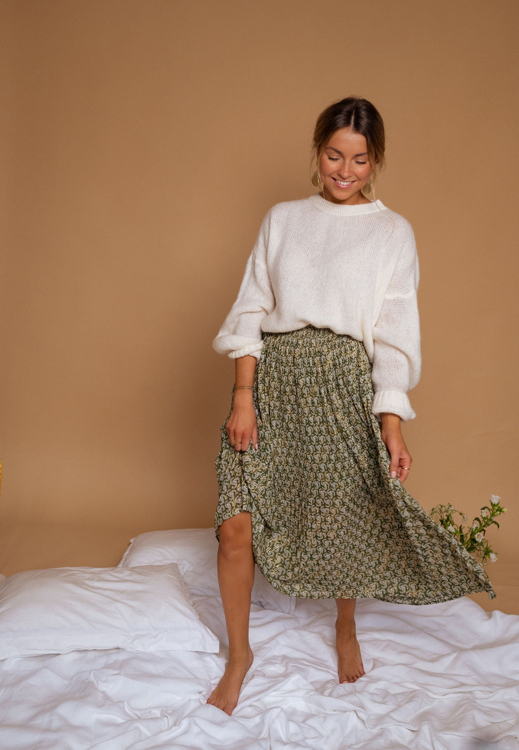 Moriane skirt - green patterned